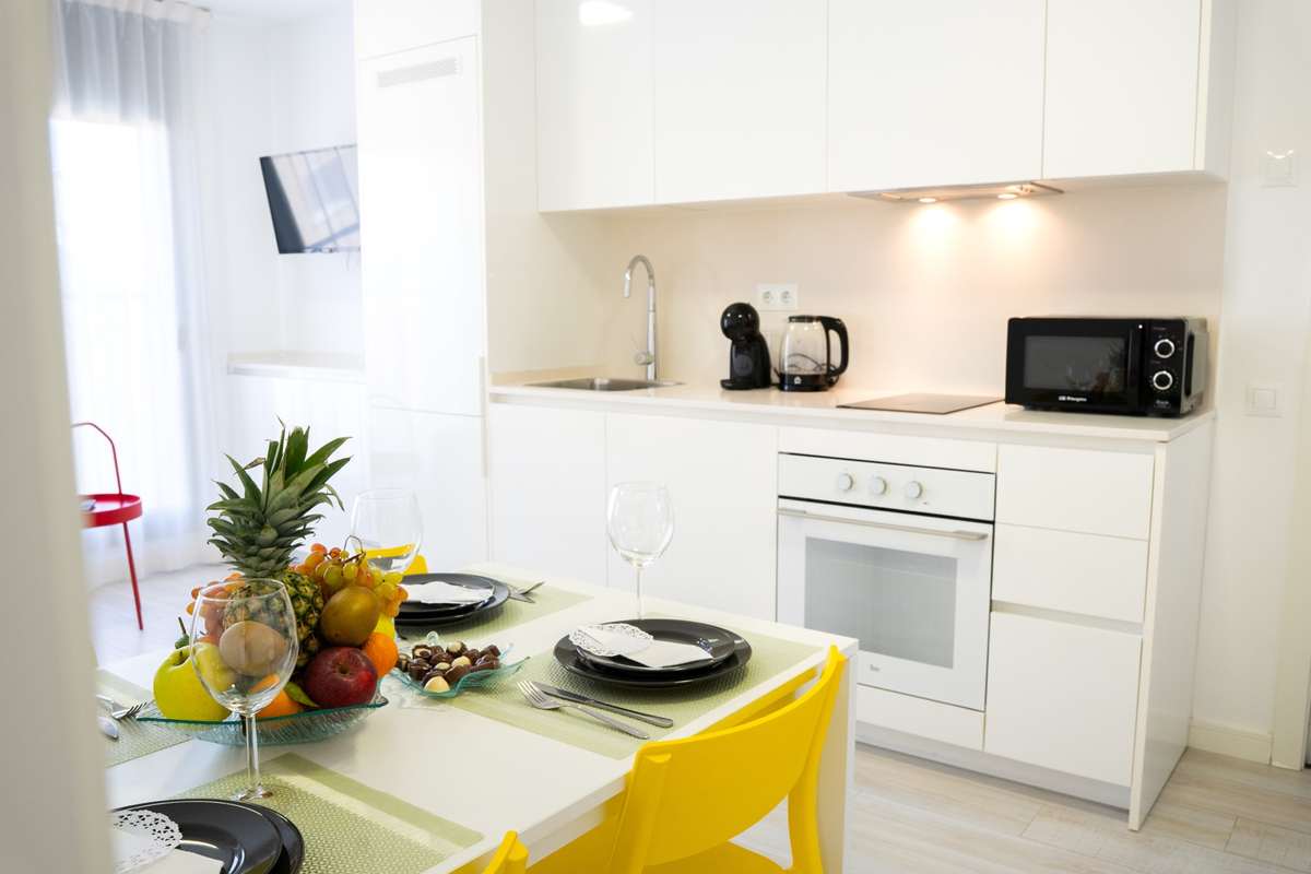 Apartamento de dos dormitorios con cocina equipada del Castell Beach Aparthotel, para hasta cuatro personas